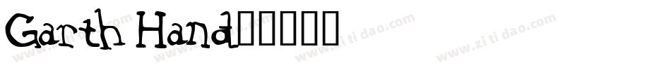 Garth Hand字体转换